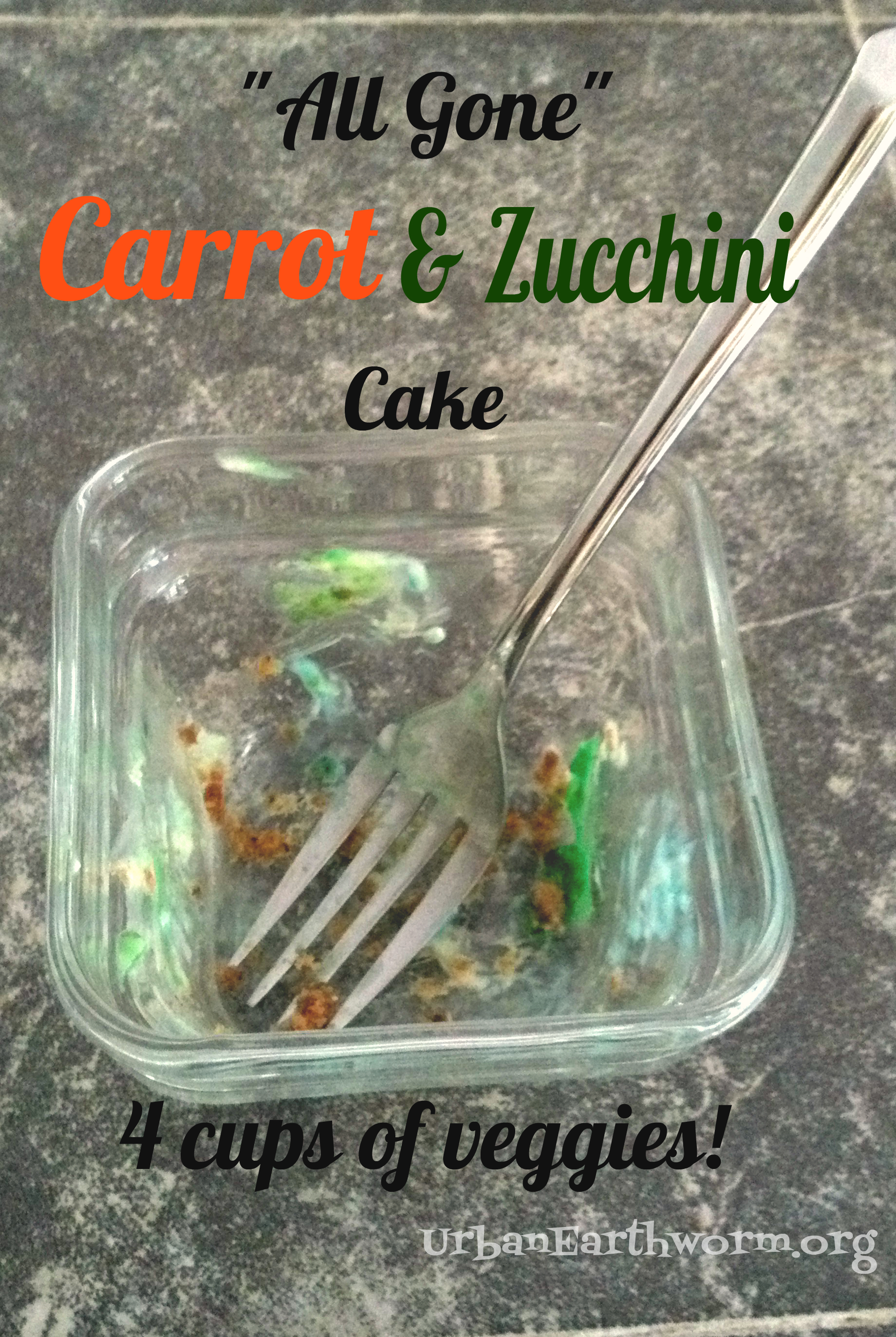 Vegan Carrot and Zucchini Cake recipe with vegan cream cheese icing
